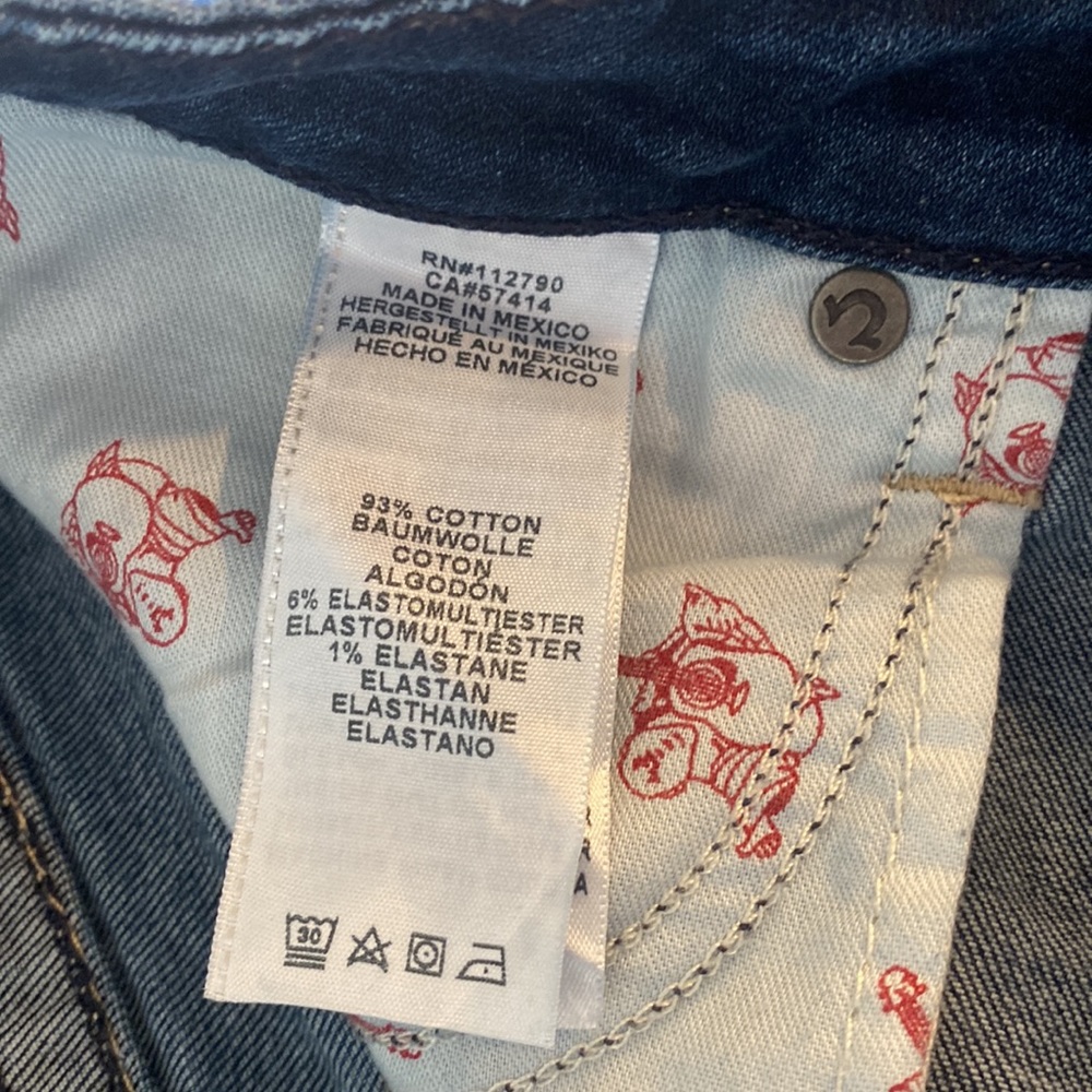 NWOT True Religion Jennie Curvy Jean shorts - Picture 6 of 6